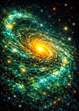 Vibrant Spiral Galaxy