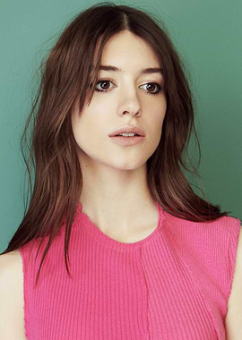 Portrait of a daisy edgar jones in a pink top