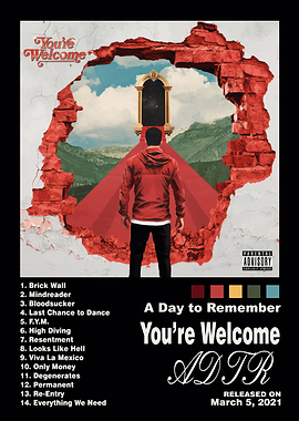 A Day to Remember You're Welcome Album Art