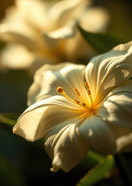 Close-up of a white lily flower