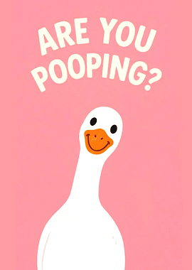 Goose Asking 'Are You Pooping?'
