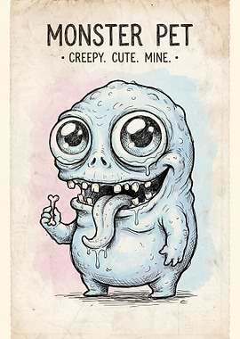 Monster Pet with Bone