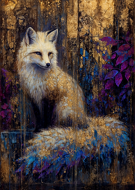 Mystical Golden Fox in Enchanted Forest