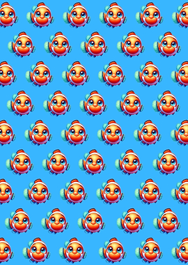 Cute Clownfish Pattern