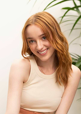 Phoebe Dynevor smiling