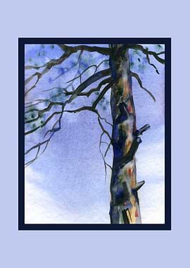 Watercolor Painting of a Tree