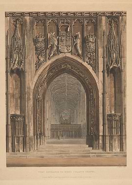 Gothic Archway to Chapel Interior