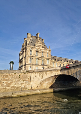 Parisian Bridge and Building