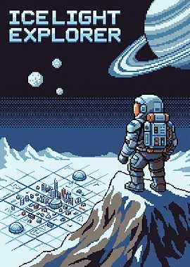 Pixel Art Space Explorer