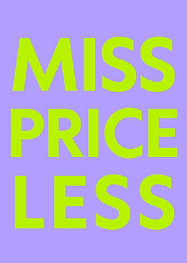 Miss Priceless Bold Pop Typography Design