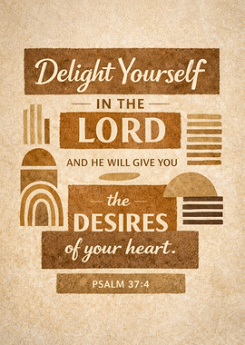 Delight Yourself in the Lord Bible Verse