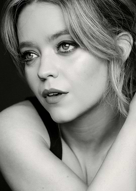 Black and White Portrait of a jade pettyjohn