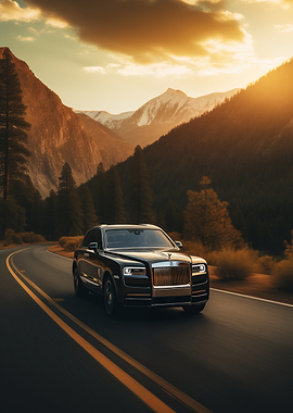 Rolls-Royce Cullinan at sunset