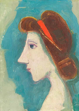 Woman in Profile by Karl Hofer