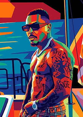 Luciano in Pop Art Style