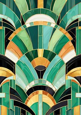 Art Deco Geometric Pattern