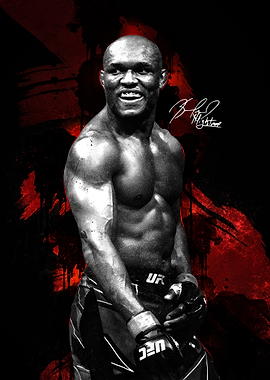 Kamaru Usman UFC Fighter Portrait