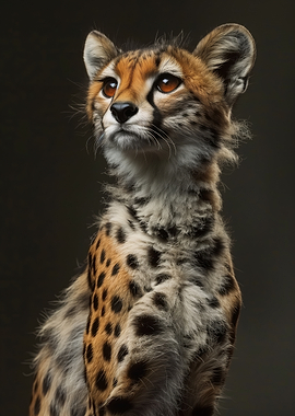 Cheetah cub portrait