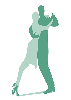 Tango Dancers Silhouette