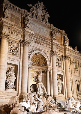 Trevi Fountain at Night