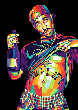 Tupac Shakur Pop Art