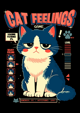 Cat Feelings Game Art