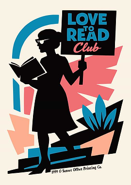 Love to Read Club Print