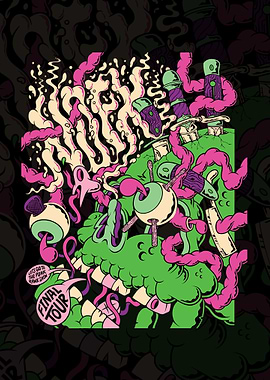 NOFX Psychedelic Punk Tour Illustration