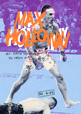 Max Holloway UFC 300 Poster