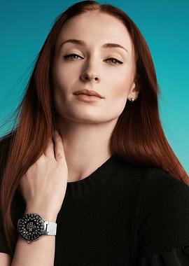 Sophie Turner wearing a watch