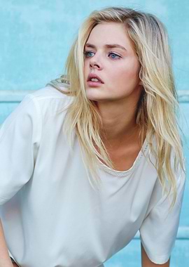 Blonde samara weaving in White Top