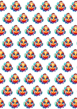Cute Clownfish Pattern