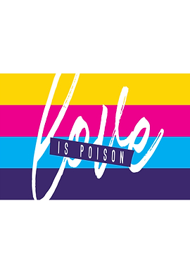 Love is Poison Text Art