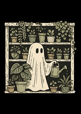 Ghost watering plants