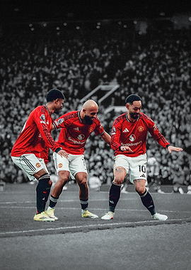 Manchester United Players Celebrating