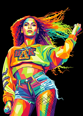 Beyoncé Pop Art Portrait