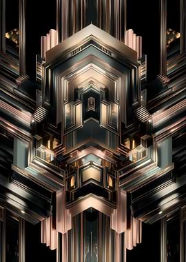 Art Deco Geometric Sculpture