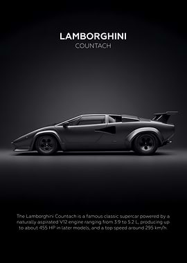 Lamborghini Countach Side Profile