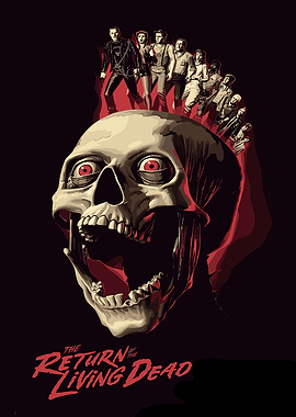 The Return of the Living Dead Skull Poster