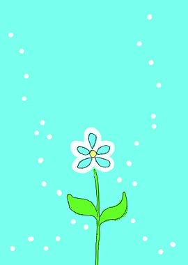 A Daisy Flower With White Dots