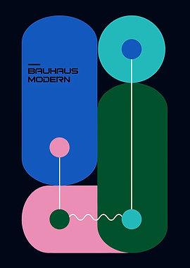 Bauhaus Modern Abstract Geometric Design