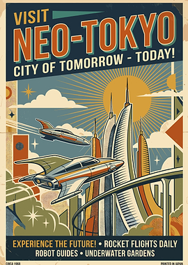 Visit Neo-Tokyo Retro Art