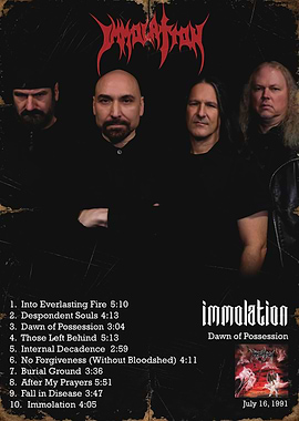 Immolation Dawn of Possession Album Cover