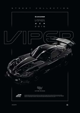 Dodge Viper ACR 2016 Poster