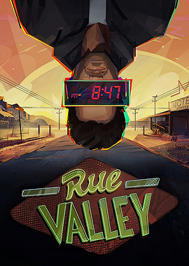 Rue Valley Motel Sign