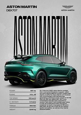 Aston Martin DBX707 Performance Car