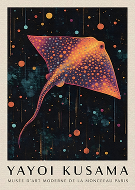 Yayoi Kusama Stingray Poster