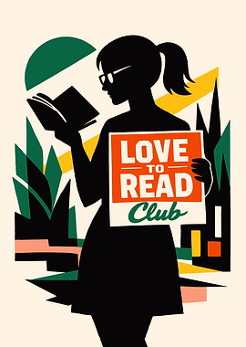 Love to Read Club Wall Print
