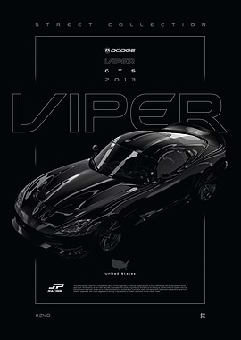 Dodge Viper GTS 2013 Poster