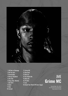 JME Grime MC Album Cover